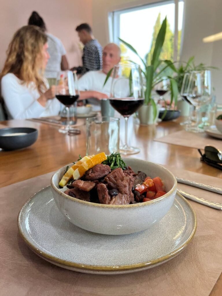 Yummy feijoada at Luna COmmunity Dinner!