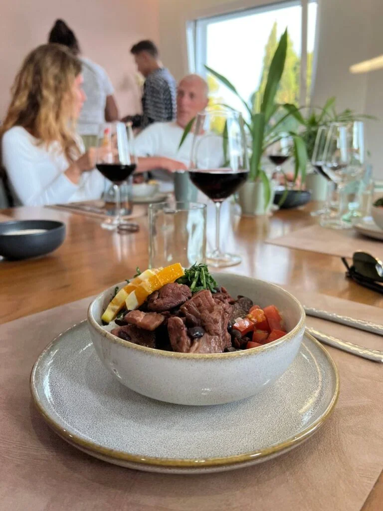 Yummy feijoada at Luna COmmunity Dinner!
