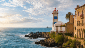 Coastal walking route from Luna House to Boca do Inferno and Casa da Guia in Cascais
